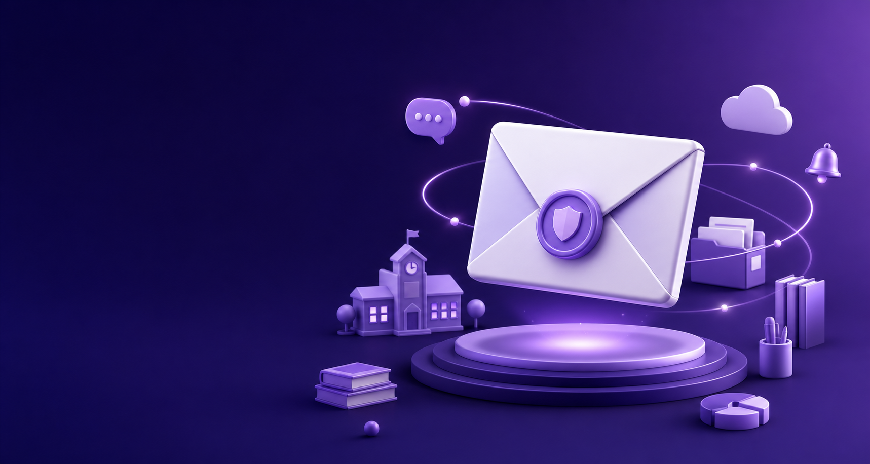 Illustration of secure school communication